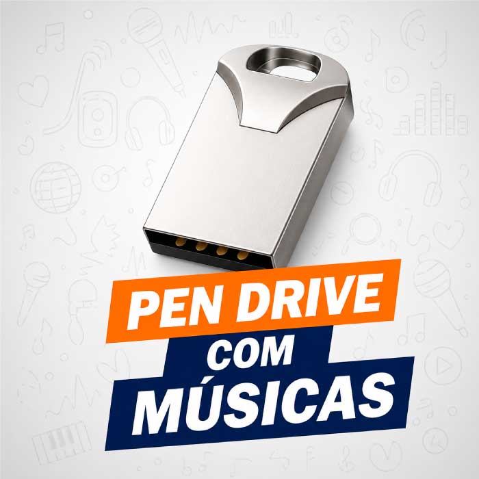 Pen Drive com 1.500 Músicas Já Gravadas – Escolha 5 Estilos
